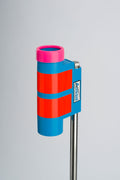 Fishing rod holder with pink reel guard